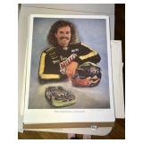 24X31 AUTOGRAPHED KYLE PETTY PORTRAIT BY JEANNE