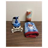 PIRATE HAND TOWEL, SOAP PUMP, VASES
