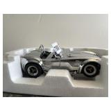 DIE-CAST MODEL CAR - SHELBY COBRA REPLICA, CHROME