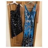 ONE SEQUINED BLACK ONE SHOULDER DRESS KATHY