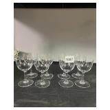 8 BACCARAT RED WINE GLASSES