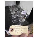 7 BACCARAT PORT WINE GLASSES