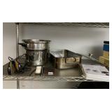 STRAINER PAN, HAIR IRON, CHOPSTICKS