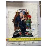 COMPLETED DOCTORS OFFICE CREWEL PIECE, READY TO