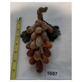 CARVED ALABASTER GRAPE CLUSTER