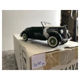 DIE-CAST MODEL - 1936 FORD CONVERTIBLE, GREEN,