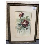 ROSE WATER COLOR 17' X 12.5' - UNDER GLASS GOLD