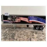 DIE-CAST SEMI TRUCK TRAILER - EAGLE AND FLAG