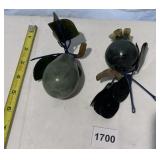 CARVED STONE FRUIT TWO CLUSTERS