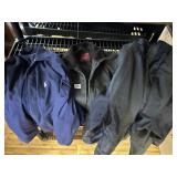 MENï¿½S LEVI SZ LARGE BARN COAT, SZ M POLO JACKET,