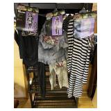 3 HALLOWEEN COSTUMES, KIDS LARGE 12/14 SKELETON,