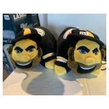 2 STEELER PILLOW PETS