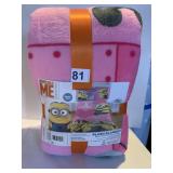 DESPICABLE MINIONS NEW PLUSH BLANKET 62 INCH X-90
