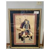 33X43 ORIGINAL JAPANESE PAINTING OF SEATED