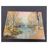ARTIST SIGNED FALL SCENE SIGNED SACHER RICH 1997