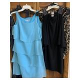 CACHE LEOPARD SKIRT SZ 6, BETSY ADAM BLACK