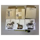 3 FRANKLIN MINT TREASURY OF CAROUSEL ART,