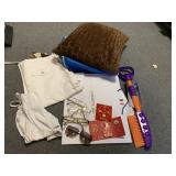 READING GLASSES, DUST BAG, WINDSHIELD BRUSH