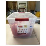 62 PC SET RUBBERMAID TAKE ALONG FOOD STORAGE