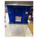 2 FLIP TOP STORAGE BINS