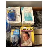 HEAL CUPS, 3-M RESPIRATOR AND SURGICAL MASK, NECK