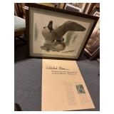 RICHARD SLOAN FRAMED CANADIAN GOOSE BRANTA