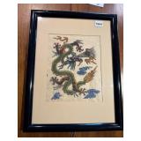 HAND PAINTED DRAGON MOTIF ON RICE PAPER MEASURING