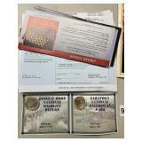 DANBURY MINT 24K GOLD LAYERED STATE QUARTERS