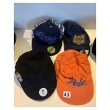 FOUR NEW HATS INCLUDING POLO, STEELERS , RALPH