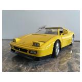 BBURAGO - FERRARI 348TB DIE-CAST MODEL, YELLOW,