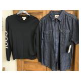 MICHAEL KORS COOL SHIRT SZ XS, LEVIS JEAN SHIRT