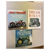 BOOKS ON MOTORCYCLES AND TRACTORS