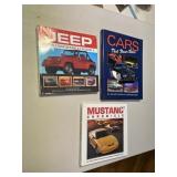 BOOKS ON JEEPS, MUSTANGS AND COOL CARS