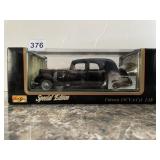 MAISTO - CITROEN 15CV 6 CYL DIE-CAST, BLACK, 1:18