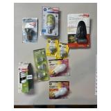 ASSORTED LIGHT BULBS, LIGHT TIMER