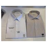 NEWB CALVIN KLEIN WHITE 15 1/2 32 33 SHIRT, SLIM