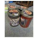 4 EMPTY TINS