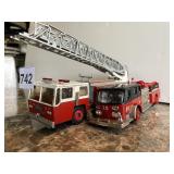 PAIR OF DIE-CAST FIRE TRUCKS - CORGI AMERICAN LA