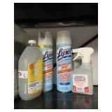ISOPROPYL ALCOHOL W/ SPRAYER, LYSOL, DISINFECTANT