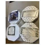 4 NEW SEALED COLLECTORS PLATES