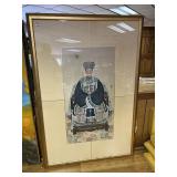 44X65 FRAMED AND ORNATELY MATTED UNDER GLASS