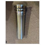 3 FLOWER VASES 20' H