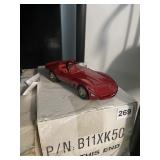 DIE-CAST MODEL CAR - RED SPORTS CAR, WITH BOX.