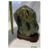 NATURAL STONE 6.5' H W/ WOOD BASE