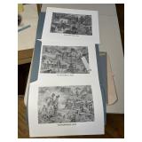 3 WILKINSBURG HISTORICAL PRINTS READY TO FRAME