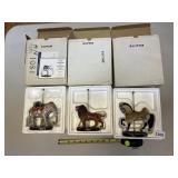 3 FRANKLIN MINT TREASURY OF CAROUSEL ART,