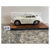 BBURAGO PORSCHE 356B COUPE 1961 - DIECAST, IVORY,