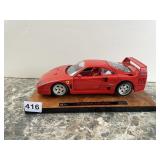 BURAGO - FERRARI F40 1987 DIE-CAST MODEL, RED,