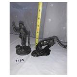 FRANKLIN MINT 1976 FINE PEWTER STATUE THE GI, THE