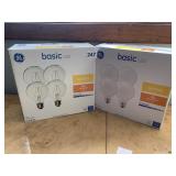 TWO PACKS OF LIGHT BULBS